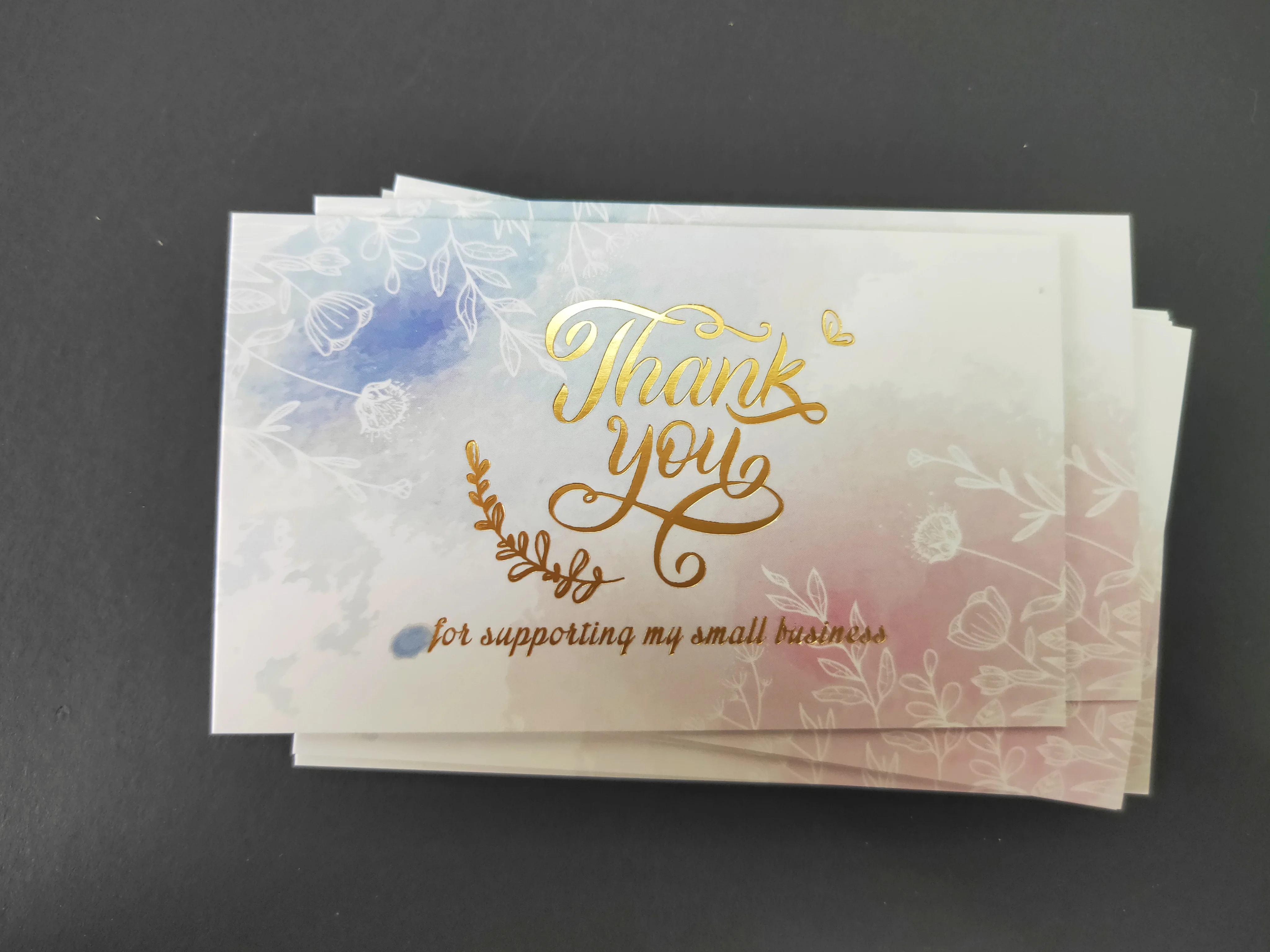

30PCS of gold foil stamping thank you cards thank you for your order cards small business praise label small shop gift packagi