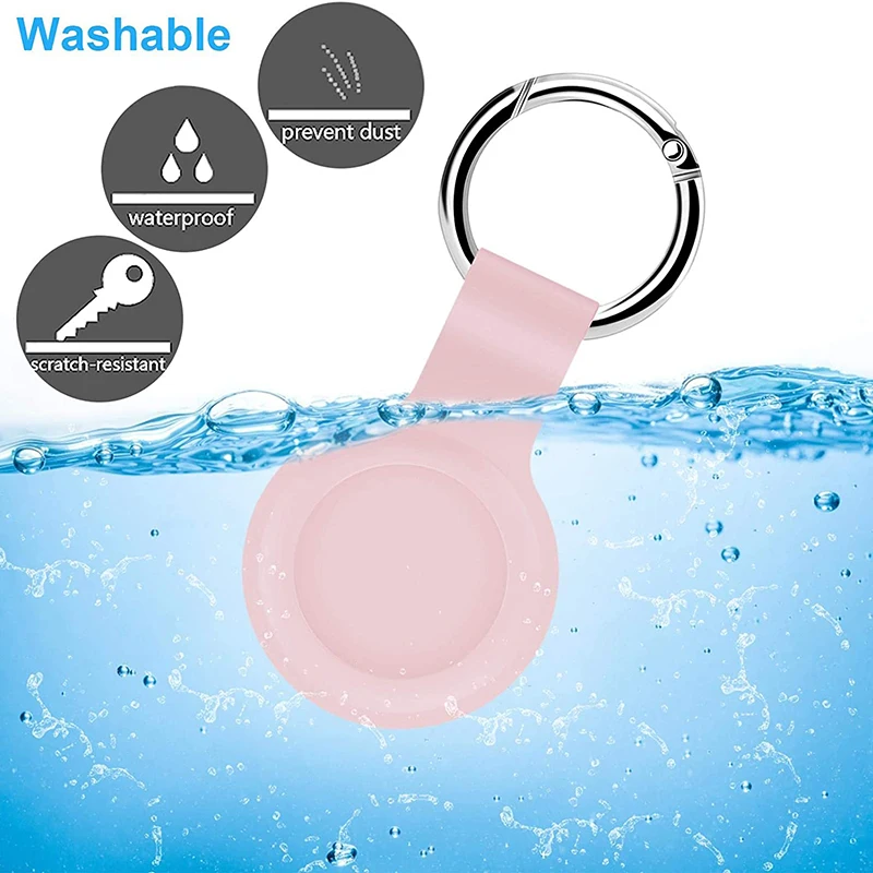 

Round Silicone Case Cover Protective Cases Locator Protector Shell For Airtags Smart Bluetooth Wireless Tracker Anti-lost