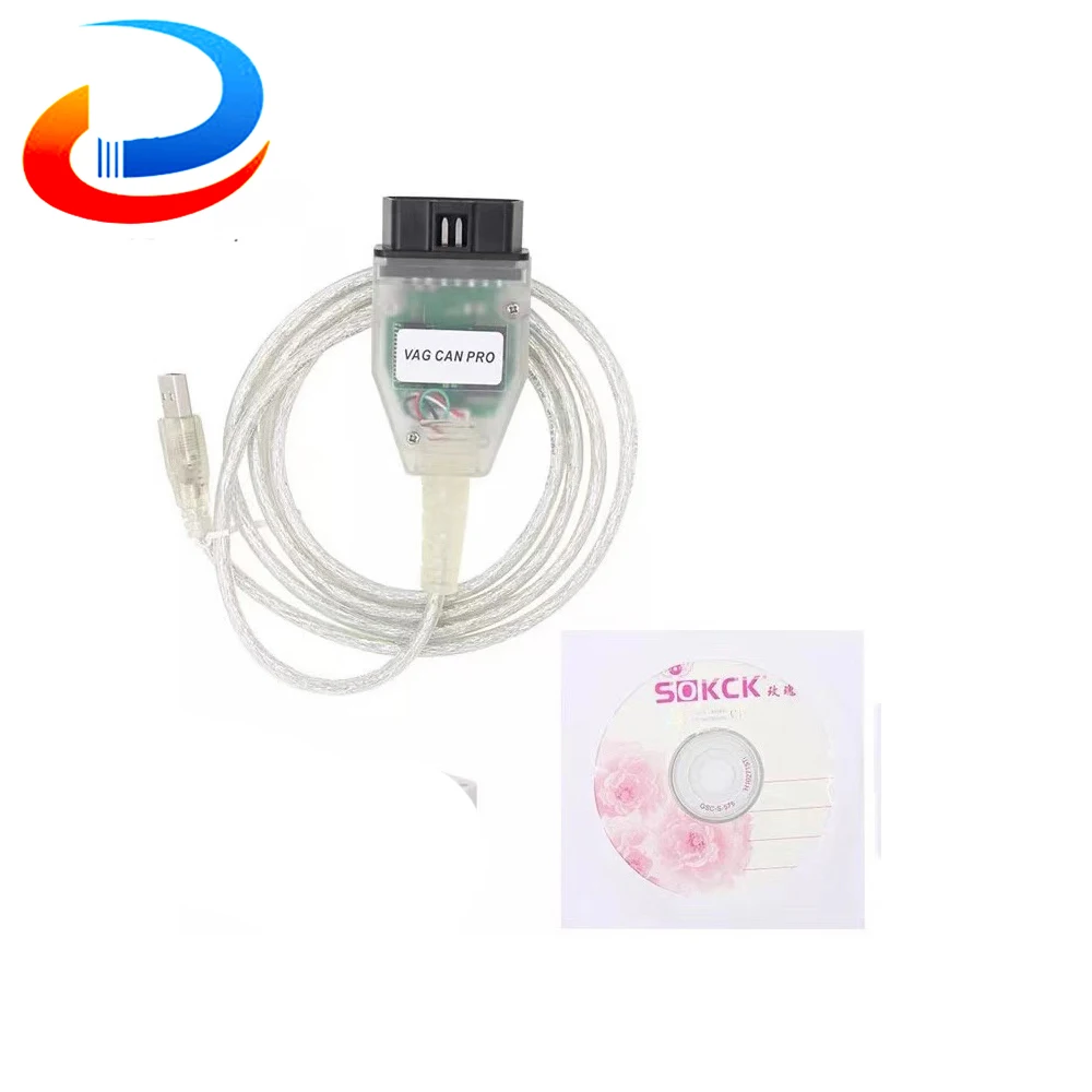 

VAG CAN PRO VCP With Dongle FTDI ATMEGA162 5.5.1 OBD OBD2 Auto Car Diagnostic Scanner Cable for CAN BUS+UDS+K-line