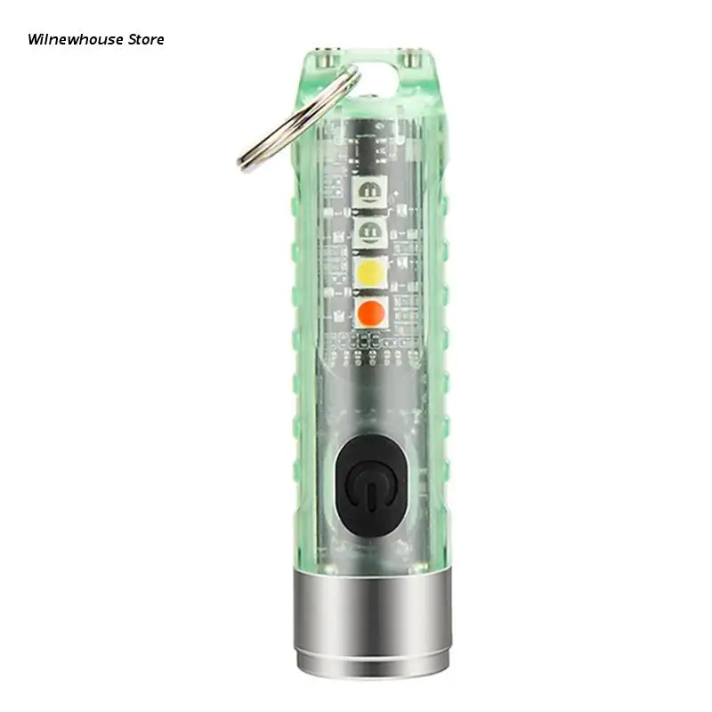 

F62A мощный мини светодиодный вспышка светильник брелок яркий фонарь USB Перезаряжаемые карман светильник