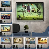 salvador dali surrealism wall art picture canvas painting retro quadro posters and print for living room home decoration cuadros