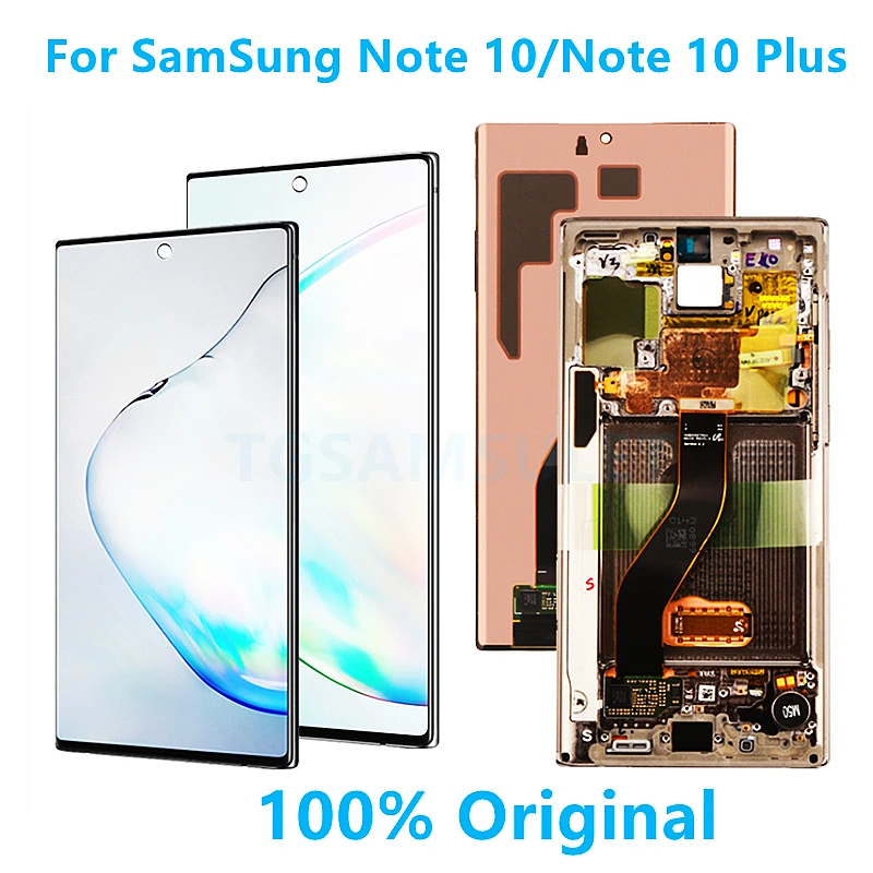 

Оригинальный AMOLED ЖК-экран для Samsung Galaxy Note 10 Lcd N970F note10 plus Lcd N975 N9750 Lcd Note 10 дисплей сенсорный экран