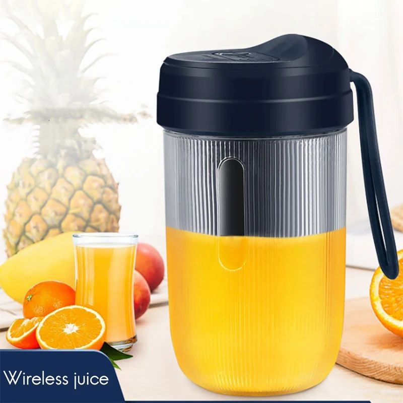 

350Ml Electric Fruit Juicer Cup Portable Handheld Smoothie Maker Blenders Mixer USB Rechargeable for Home Travel