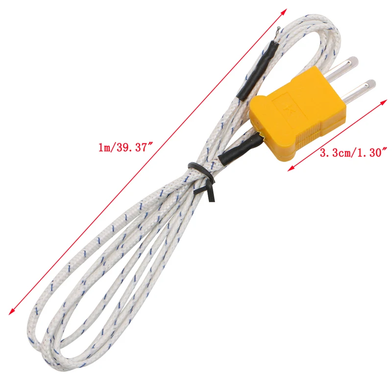 К-тип-50-400 градусов поверхность термопары Датчик температуры 1 м Зонд кабель