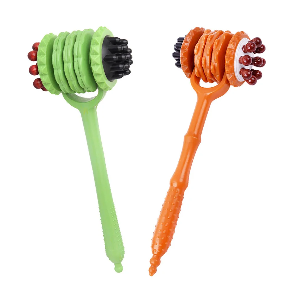 

Body Roller Massager Multifunctional Hammer Back Waist Leg Massager Tool for Woman Man (Orange)