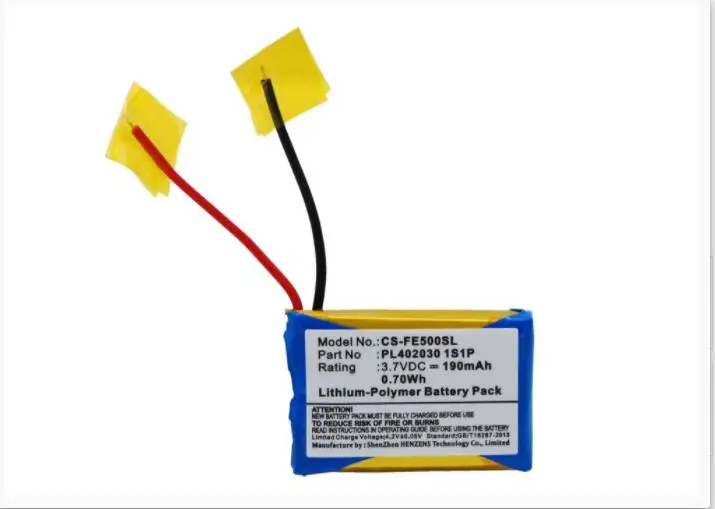 Cameron Sino 190mAh battery for FIIO E3 E5 E6 PL402030 1S1P | Электроника