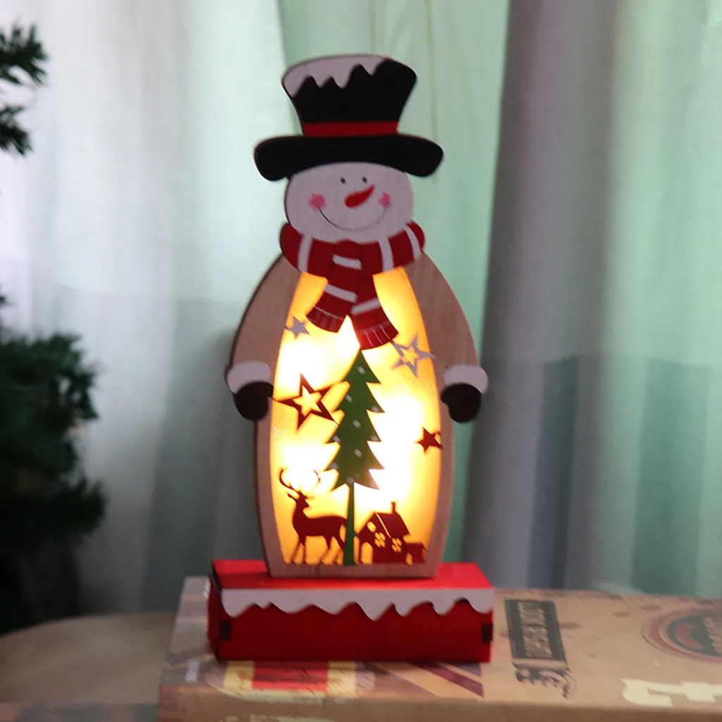 Рождественское украшение расписанный старый человек для окна светильник