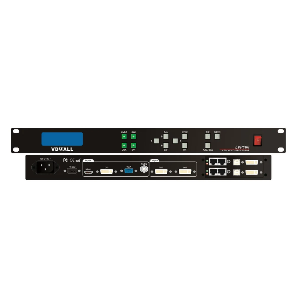 Дешевые HDMI порт видео процессор LVP100 для P2 P2.5 P3 P3.91 P4 P5 P6 Led стены | Электронные