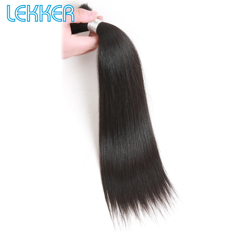 Прямые волосы Lekker 10 30 индийские Remy 3 пряди натуральных волос 100% человеческие