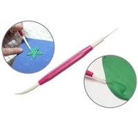pastry tools stainless steel plastic double head biscuit needle biscuit icing sugar baking stirring needle fondant cake tester