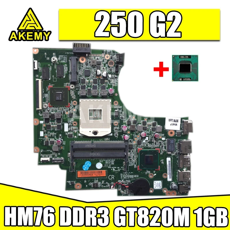 AKemy 748839-501 748839-001 материнская плата для ноутбука HP 15-D 15-D059SR 250 G2 HM76 DDR3 GT820M 1 Гб |