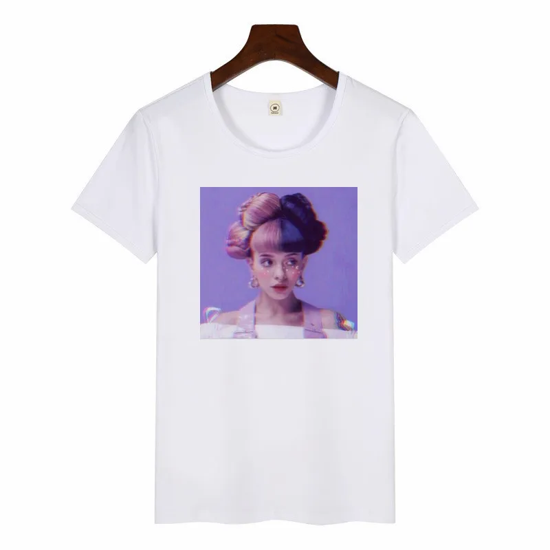 p1411E-white Cry Baby, Мелани Мартинес, модные топы, футболки, футболка, Женская Повседневная футболка с круглым вырезом, забавная, Harajuku, эстетическая женская футболка - Цвет: p1411E-white