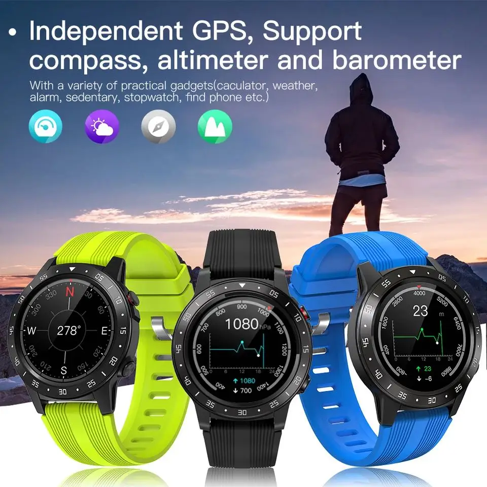 GPS Smartwatch Men With SIM Card Fitness Compass Barometer Altitude M5 Mi Smart Watch Men Women 2021 for Android Xiaomi