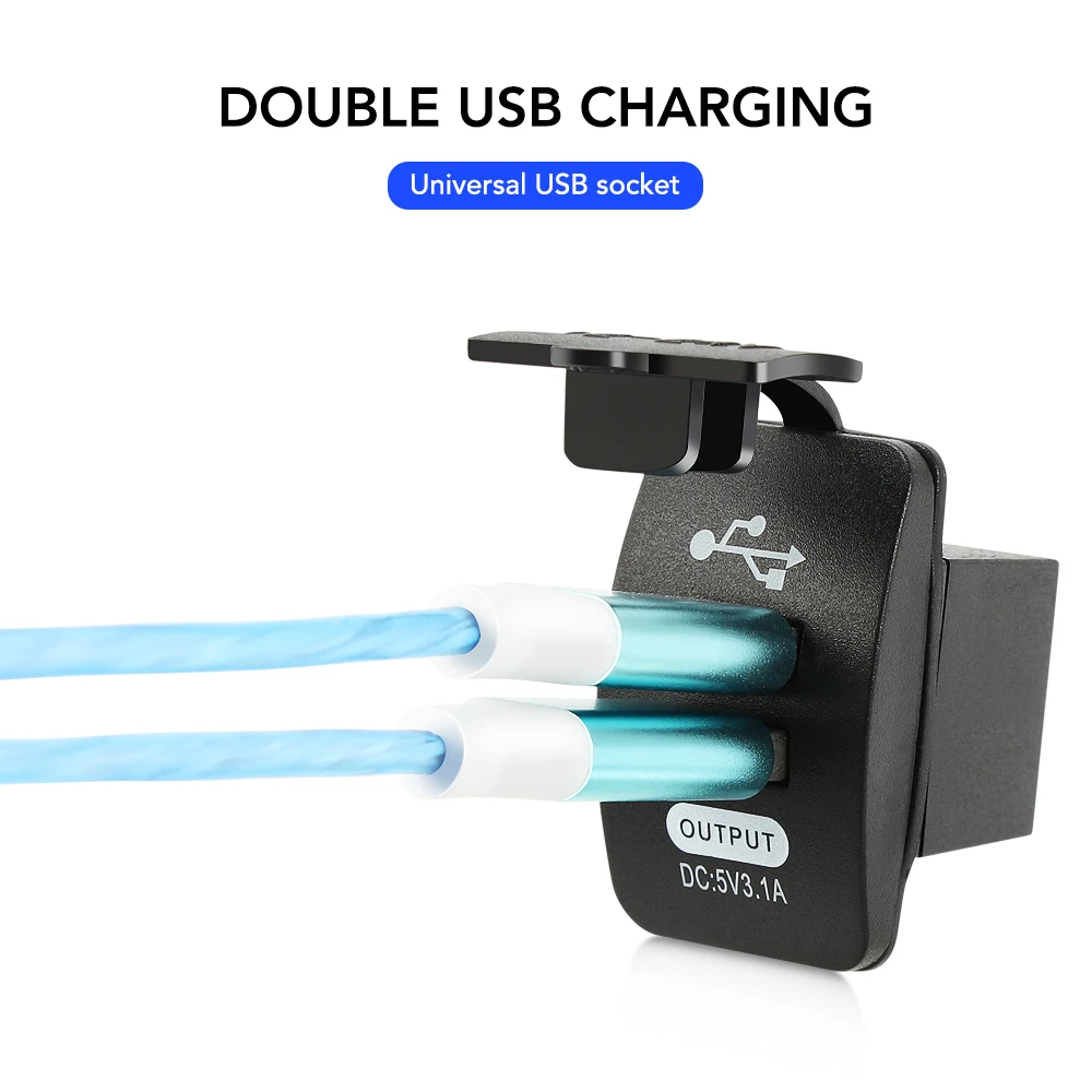 Универсальное автомобильное зарядное устройство с двумя USB-портами 5 В 3 1 А |