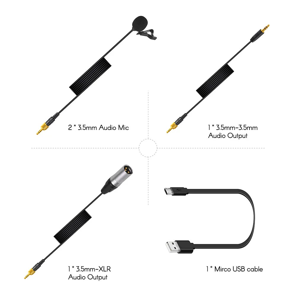 CoMica CVM-WM100 PLUS UHF 48-канальная Беспроводная двойная петличная микрофонная система