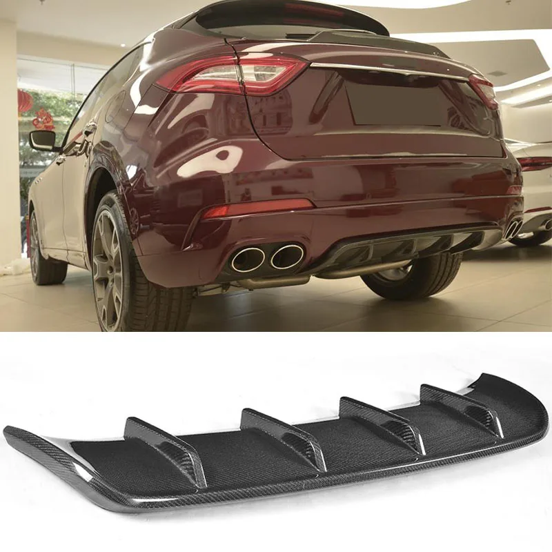 Карбон фибер задний бампер диффузор спойлер для Maserati Levante основания Land Rover Range Sport 4