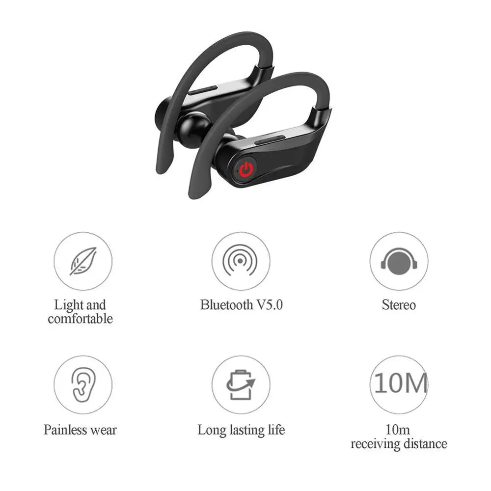 Для HBQ Q62 наушники вкладыши TWS Bluetooth 5 0 Hands Free Спорт стерео звук Беспроводной