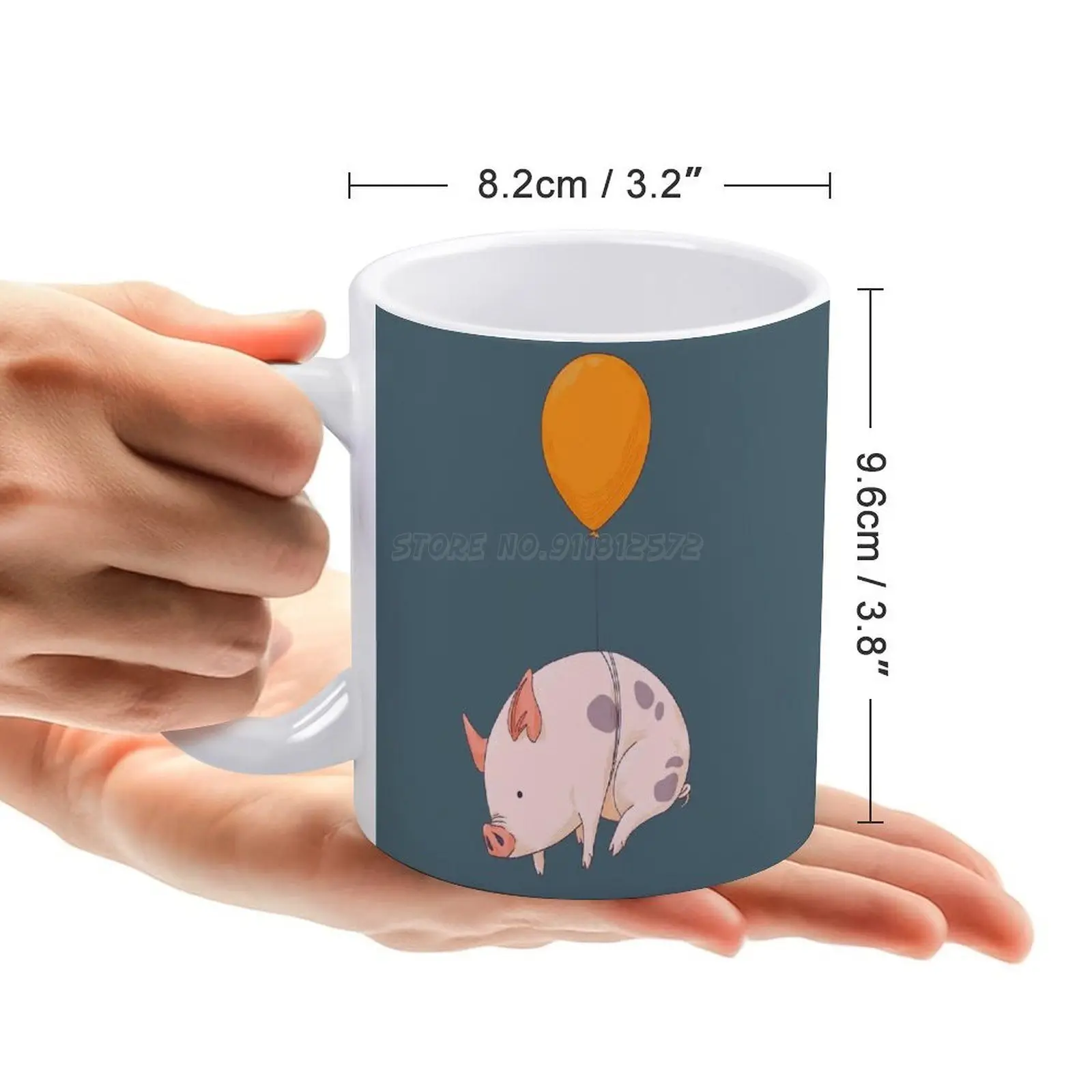 Белая кружка когда свиньи кофейные кружки подарок для девушки чашка чая и молока