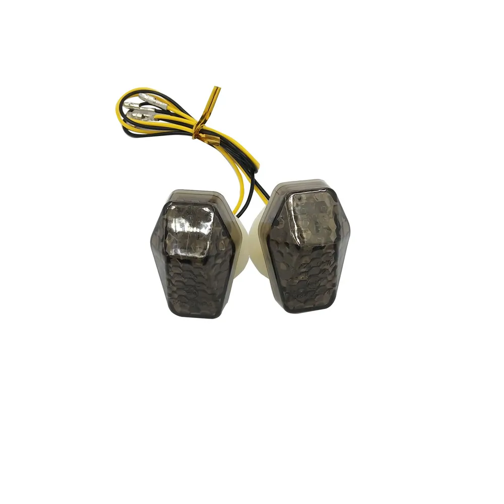 Мотоцикл новый 15 Янтарный светодиодный заподлицо дым указатель поворота мигалка