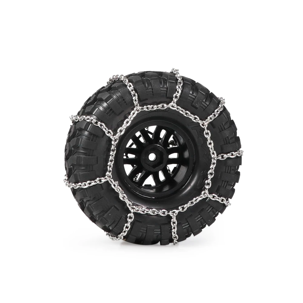 Металлические противоскользящие цепи 2 шт. цепь для зимних шин 1/10 RC Crawler Traxxas TRX4 Axial
