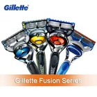 Бритвенные лезвия Gillette Fusion для мужчин, сменные лезвия для прямого бритья и удаления волос