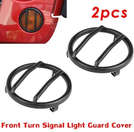 Черный 7 дюймов защита фар указатель поворота крышки Фонарь гвардии протектор