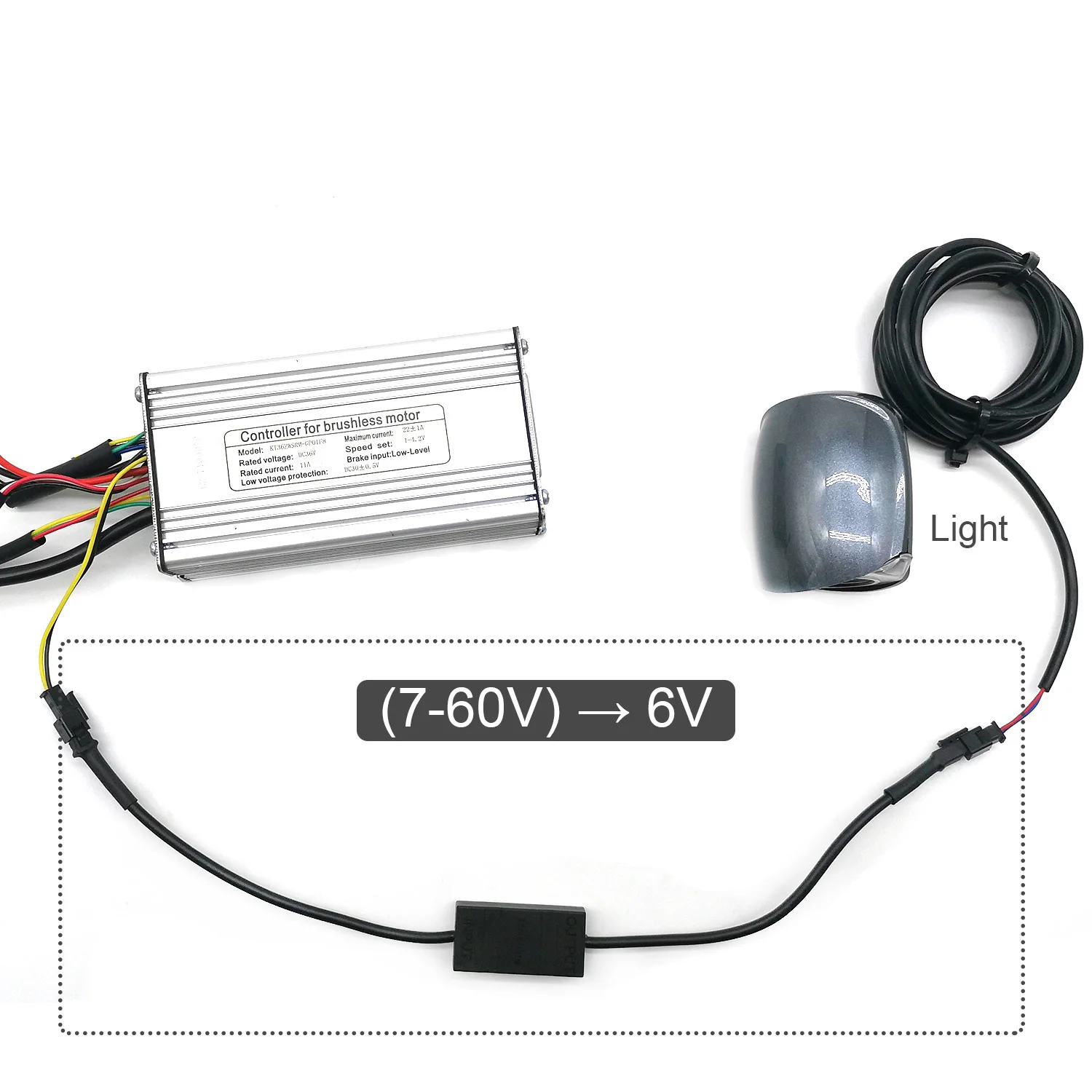 Преобразователь постоянного тока 12 В 24 в 36 48 60 до 6 Ebike передний светильник задний