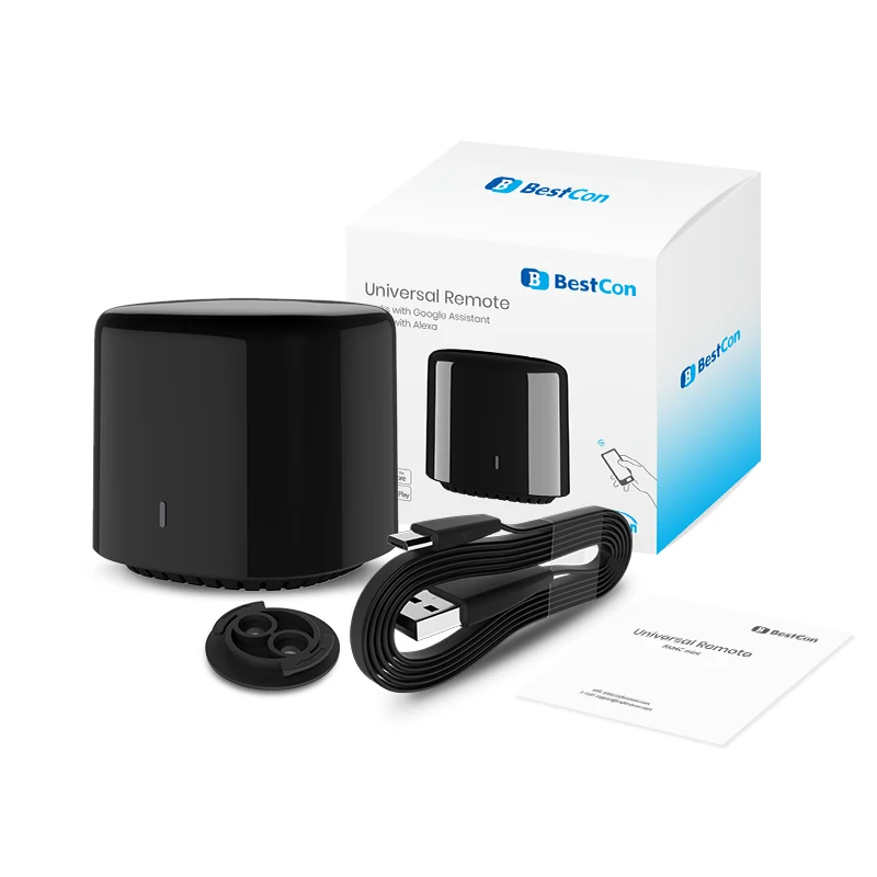 Универсальный ИК-пульт дистанционного управления BroadLink BestCon RM4C mini WiFi работает с