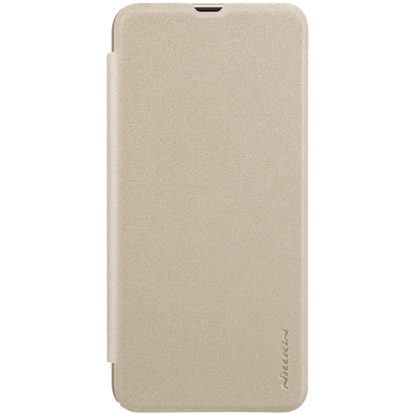 Для samsung Galaxy A50 A50S A30S A30 A10 флип-чехол NILLKIN блестящий тонкий флип-чехол из искусственной кожи чехол для телефона samsung A50 - Цвет: Gold