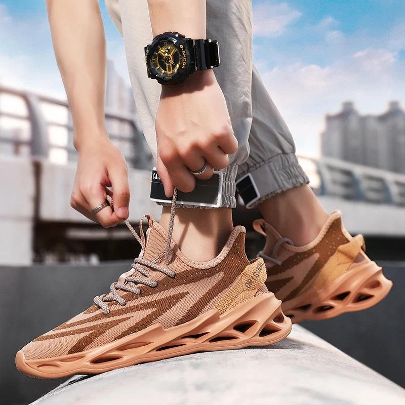 Мужские кроссовки Рабочая обувь для прогулок мягкая ажурная подошва