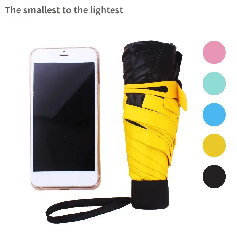 

Mini Umbrella Foldable Parasol Sunshine UV Protection Small Pocket Umbrella Rain Lady New Year Gift Umbrella Umbrella