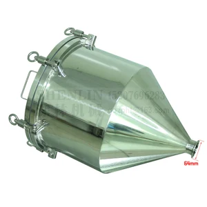 Бункер из нержавеющей стали SS304 для затяжки воздуха hoppre для фасовочной машины с воздушным давлением 64 мм, комплект запасных частей для подключения фасовочной машины