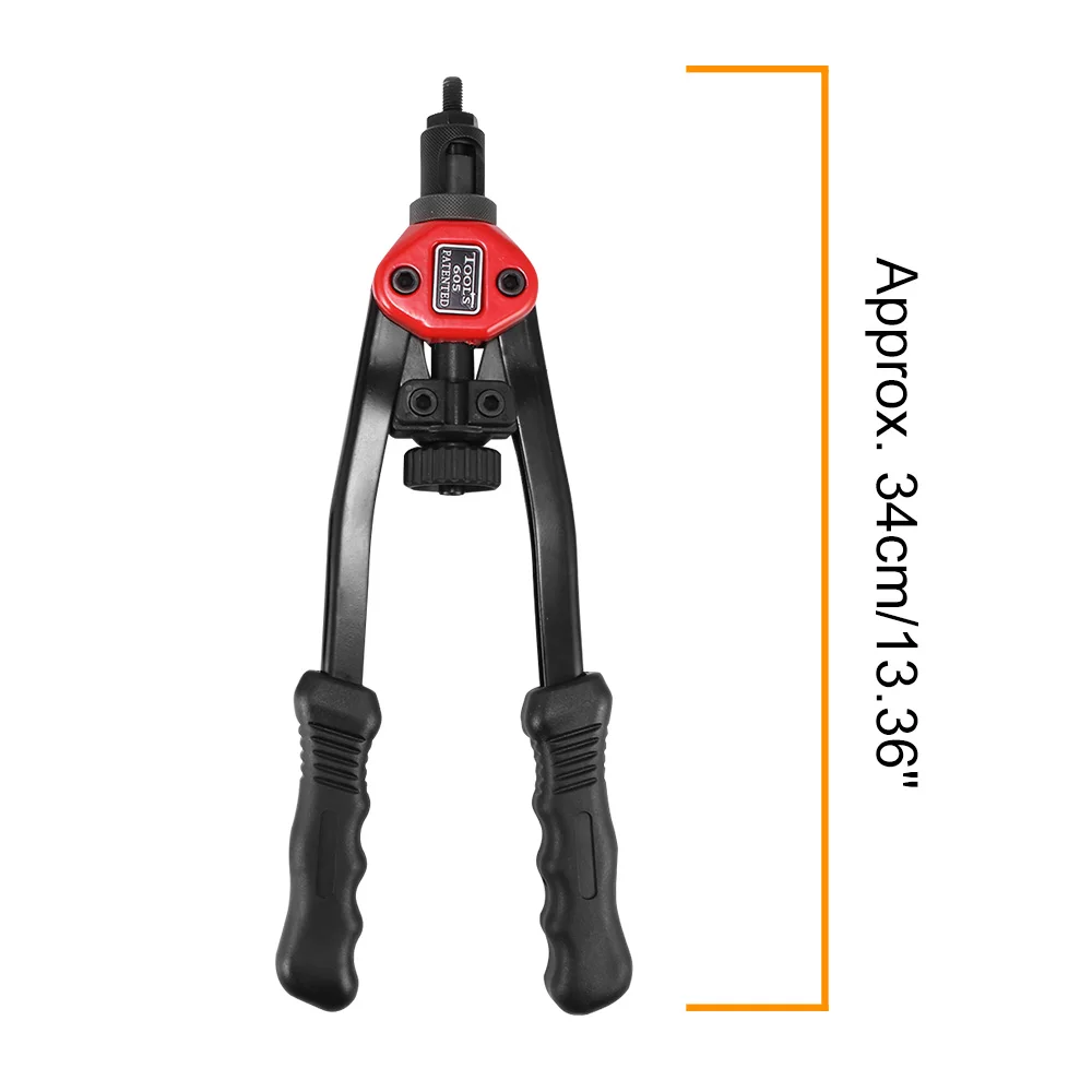

TiOODRE Wide Compatibility Double-Handle Manual Riveter Riveting Nut Tool Professional Riveting Gun M3-M10 Anti-Slip Handles