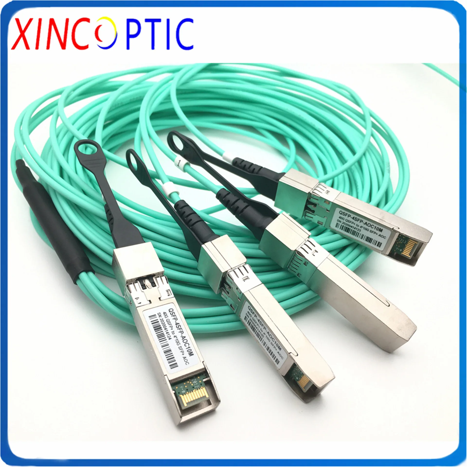 Центр обработки данных QSFP + 40G до 4xSFP 10G прорыв активный оптический кабель AOC 4*10G