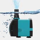 Погружной водяной насос 110-240 в, бесшумная помпа для фонтана с фильтром, 3 Вт, 6 Вт, 10 Вт, 15 Вт, 25 Вт