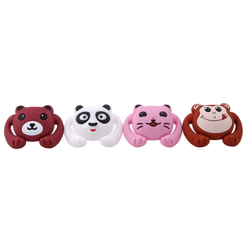 

New 1PC Baby Pacifiers Safe Food Grade ABS Silicone Funny Baby Nipples Baby Infant Teeth Soothers Pacifiers Animal Shape