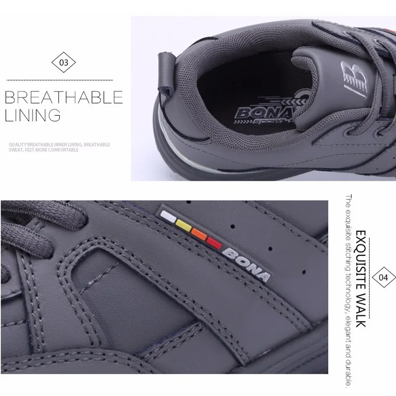 Кроссовки BONA мужские спортивные классические на шнуровке для ходьбы и