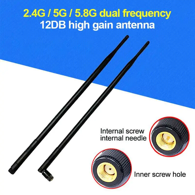 

2.4G 5G 5.8G 12DBI High Gain Wifi Router Antenna SMA Wireless Network External Antenna 2400-2500/5150-5850MHz for Huawei Router