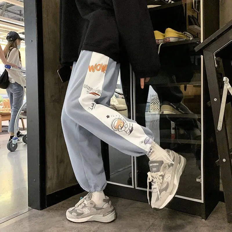 Широкие брюки для мужчин в стиле Харадзюку повседневные спортивные бега уличная