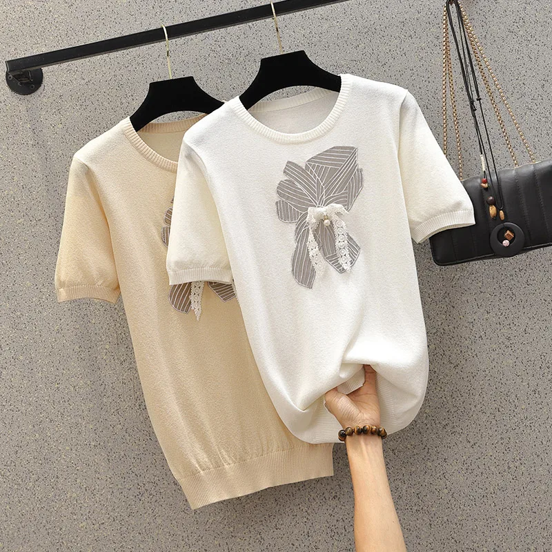 

Summer Sweater Women Basic Knitted O Neck Pullover Jumper Short Sleeve Oversized Bodycon Sweaters Soft Pull Femme Jersey mujer