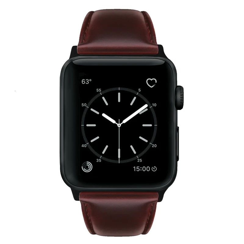 Винтажный ремешок из воловьей кожи для Apple Watch 44 мм 40 мм 42 мм 38 мм браслет iwatch 5 4 3 2 1 браслет с текстурой Crazy Horse