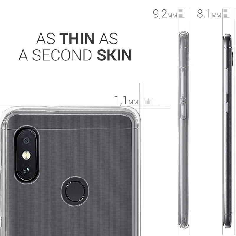 Transparent Silicone Phone Case for Xiaomi Mi Mix 2/2S Back Cover Soft TPU 360 Protective Mix2 Mix2S Shockproof Clear Bumper Gel