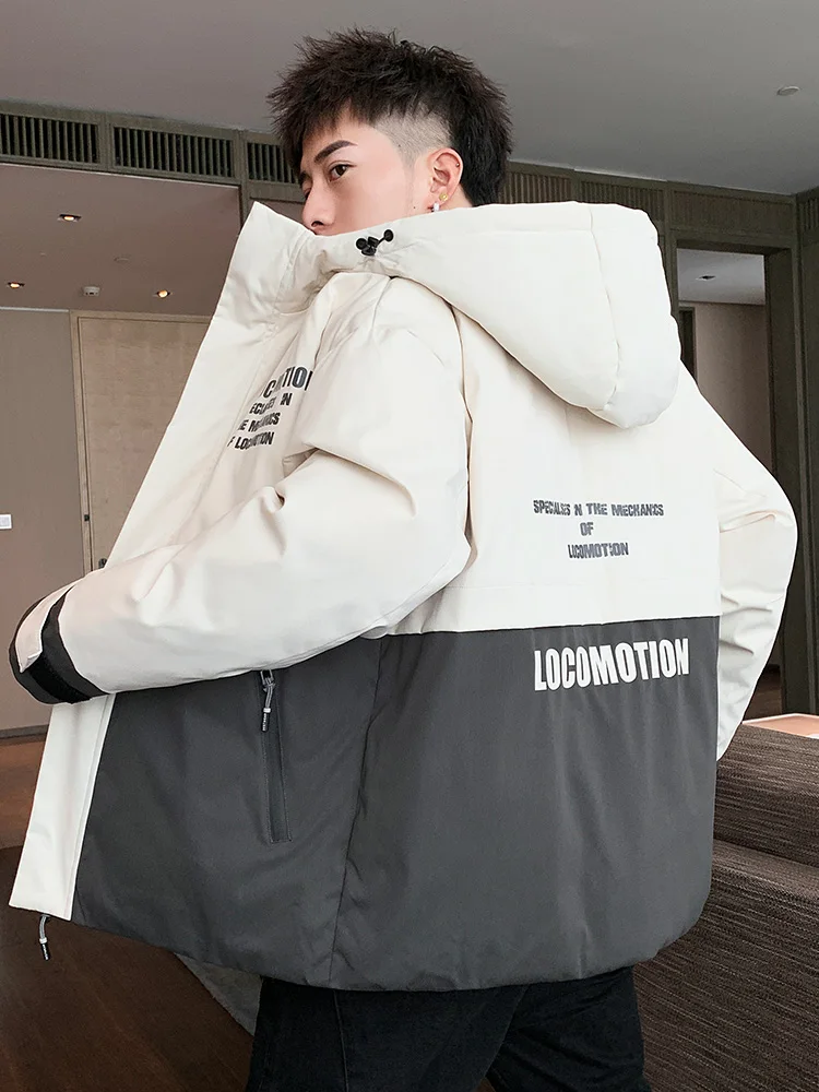 

Тренд уличной мужское зимнее пальто/куртка с вышивкой Спортивная флисовая куртка Повседневная ветровка большого размера плюс Ropa пальто ...