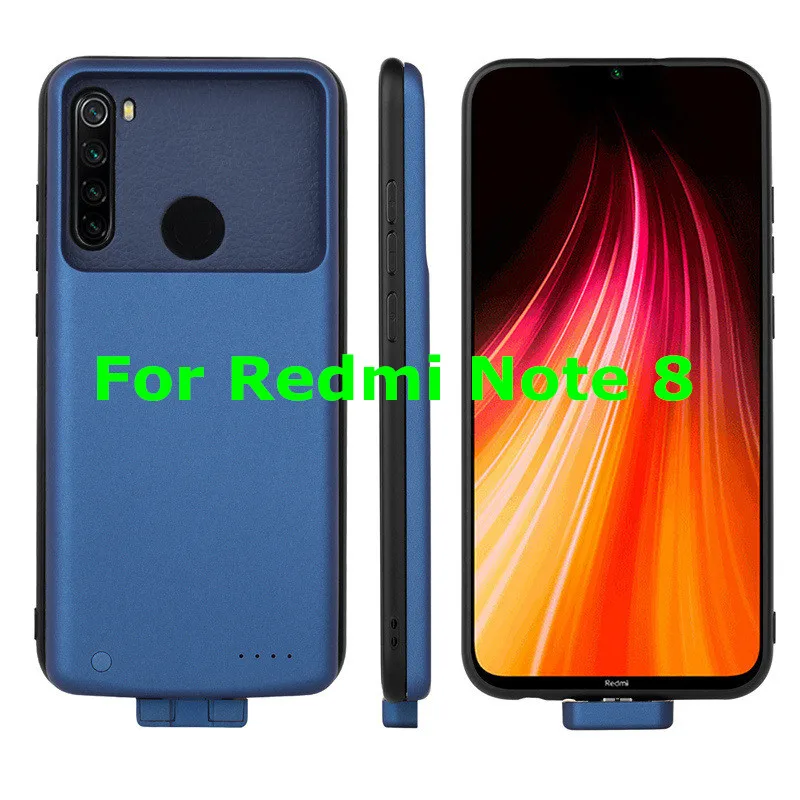 Blue for Note 8 Резервный внешний аккумулятор NTSPACE 7000 мАч для Xiaomi Redmi Note 8 Pro, чехол для зарядного устройства для телефона Redmi Note 8, чехол для питания - Цвет: Blue for Note 8