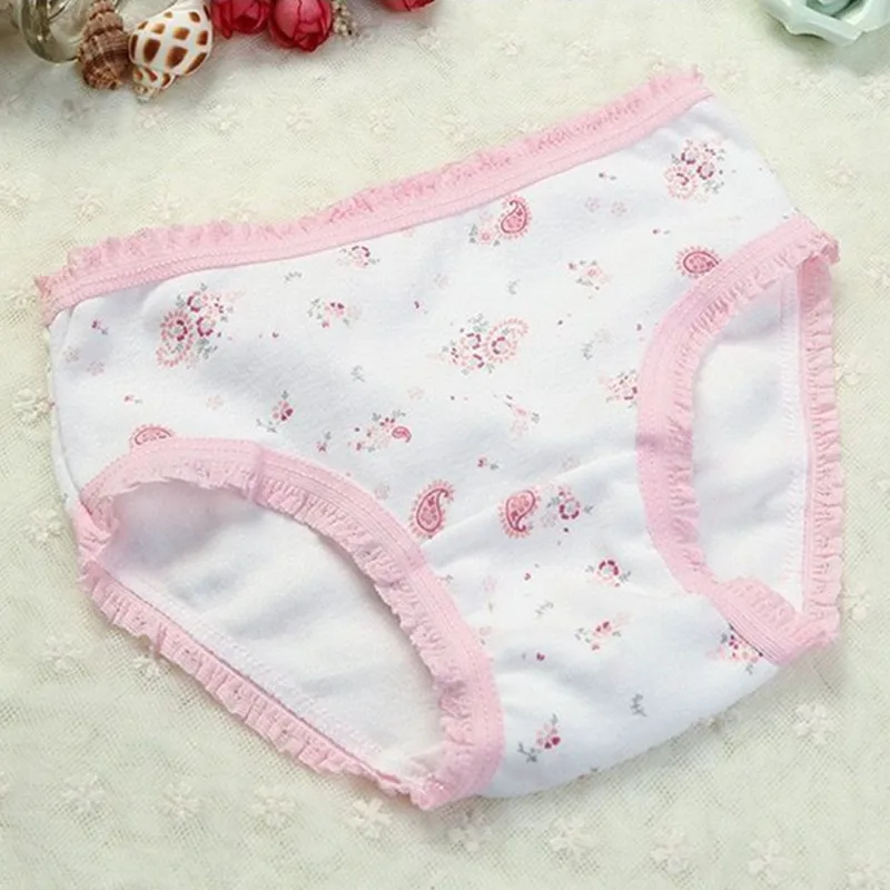 6 шт./лот нижнее белье для девочек детские трусы с рисунками трусики