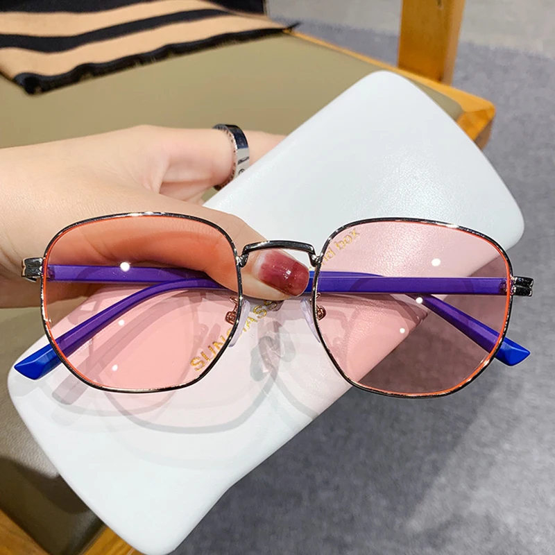 

Metal Frame Sunglasses Women Men Steampunk Pilot Sun Glasses Yellow Lens Driving Goggles Sunshade Polygon Eyeglasses Oculos