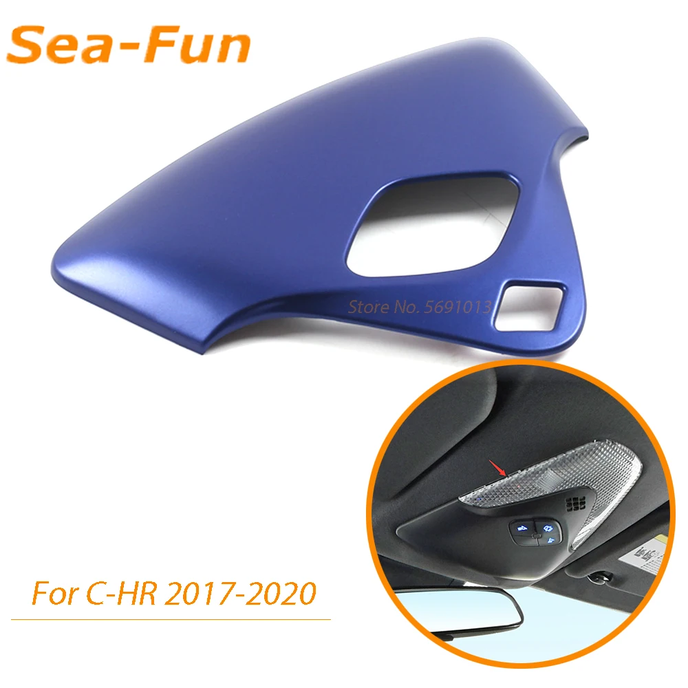 

For Toyota C-HR CHR 2017 2018 2019 2020 Chrome Roof Front Reading Light Decorative Frame Cover Car Interior Parts Accessories