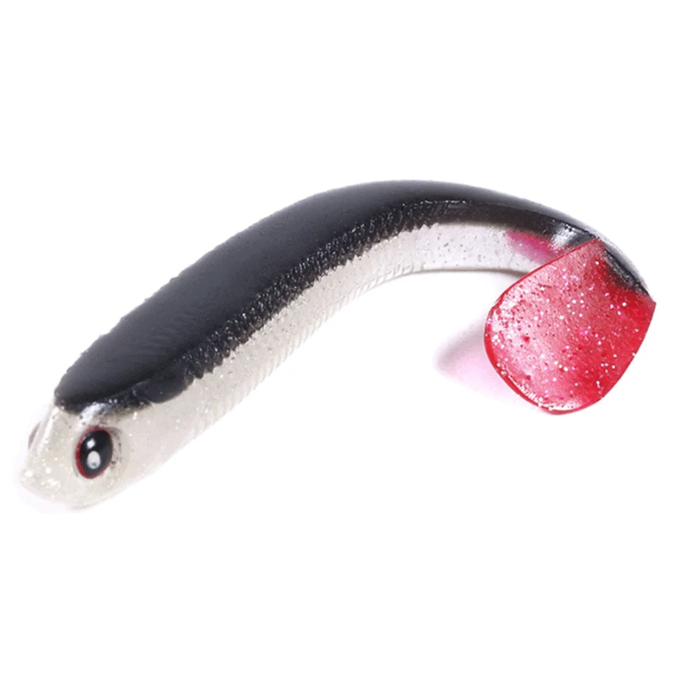 

Waves Fishing 5pcs Soft Bait Sub-bait 7.5cm 3.4g Coiled Tail Fishing Bait Fish-shaped Soft Bait