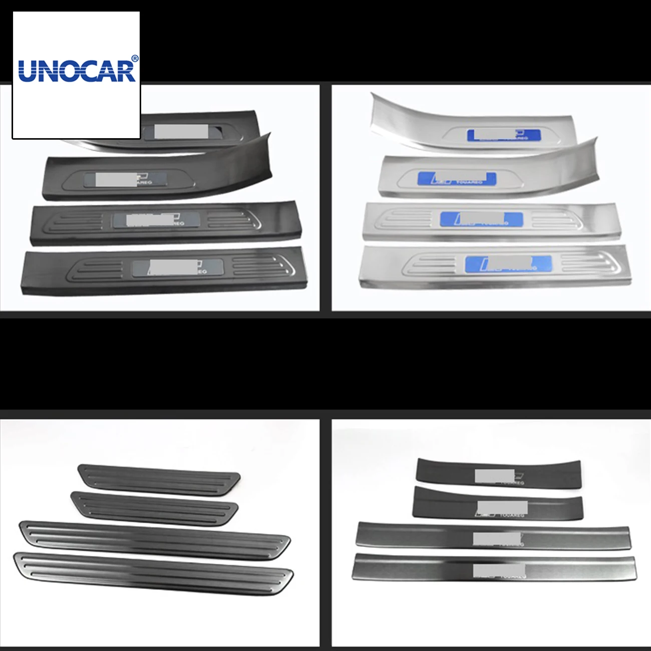 

Car style for Volkswagen Touareg 11-18 Doorsill strip welcome pedal body decoration bright strip Touareg refitting special acces