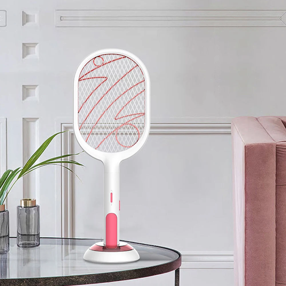 

Electric Insects Killer Powerful Very Lethal Safe Electric Shock-Type Mosquito Lamp With Two Killing Mosquito Mode Racket